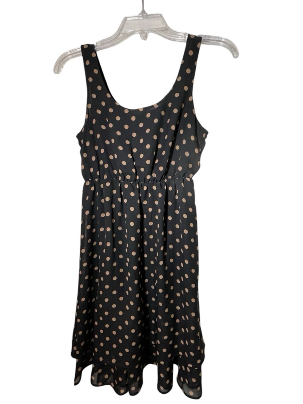 Maurices Black Dress‎ with Polka Dots